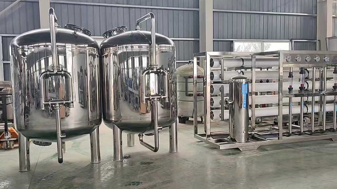 昌化镇全不锈钢10T双级反渗透设备饮料厂定制